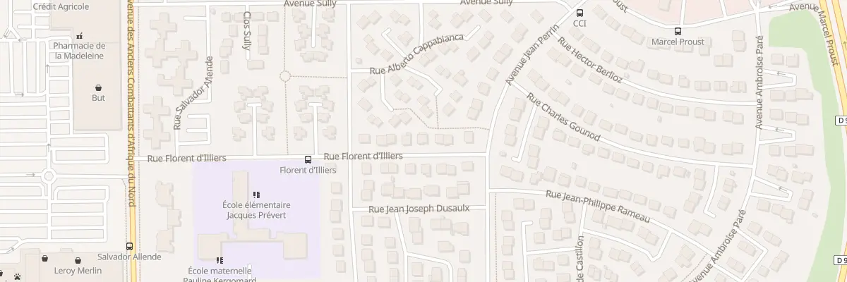 Plan du 39 Rue Florent D Illiers à Chartres