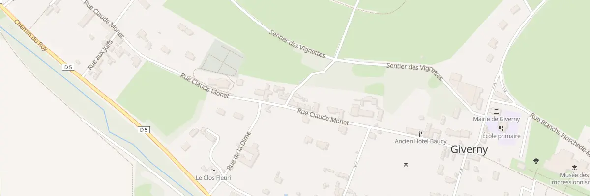 Plan du 65 Rue Claude Monet à Giverny