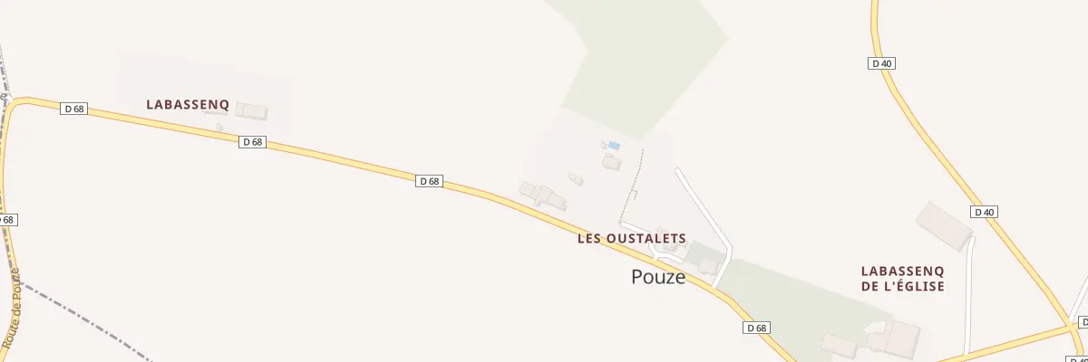 Plan du 14 Les Oustalets à Pouze