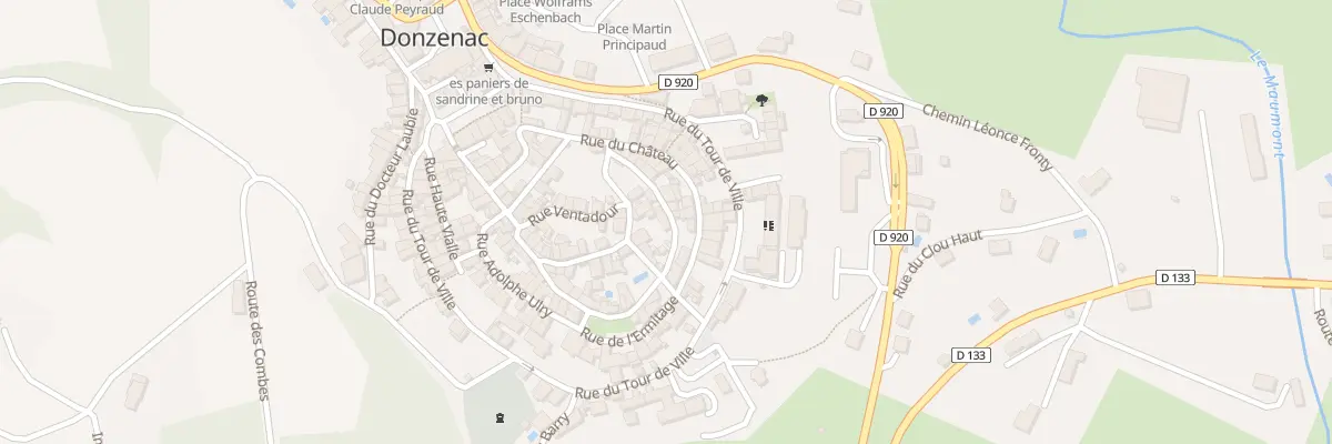 Plan du 14 Rue Du Petit Chateau à Donzenac