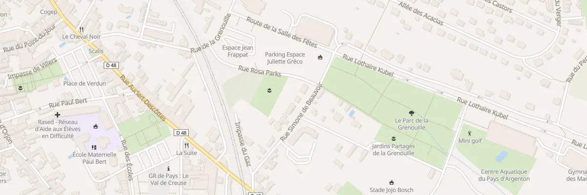 Plan du 15 Rue Simone de Beauvoir à Argenton-sur-Creuse