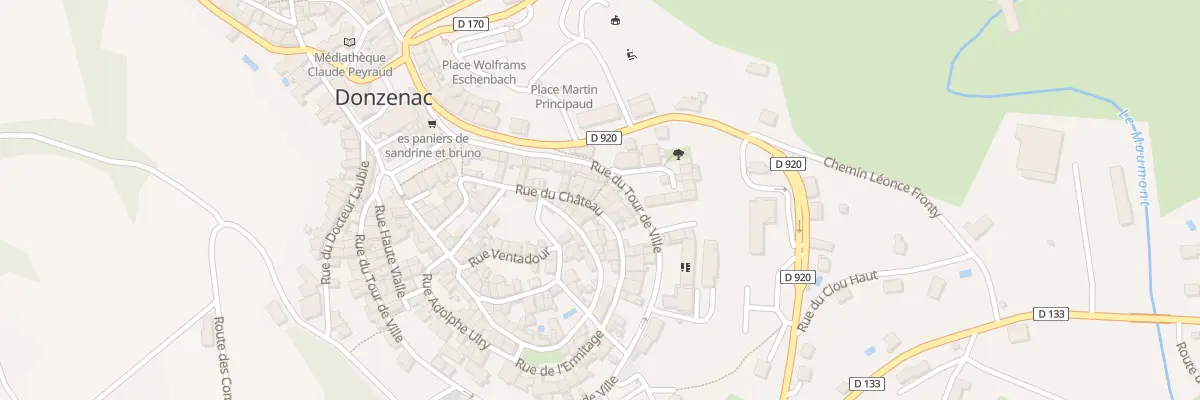 Plan du 39 Rue Du Chateau à Donzenac