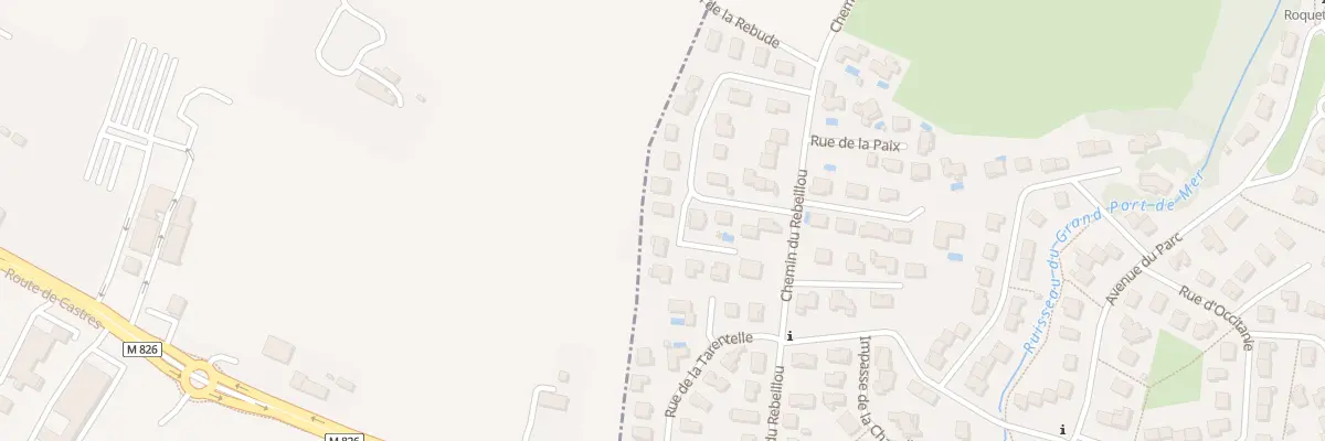 Plan du 2 Imp du Tiroundet à Balma