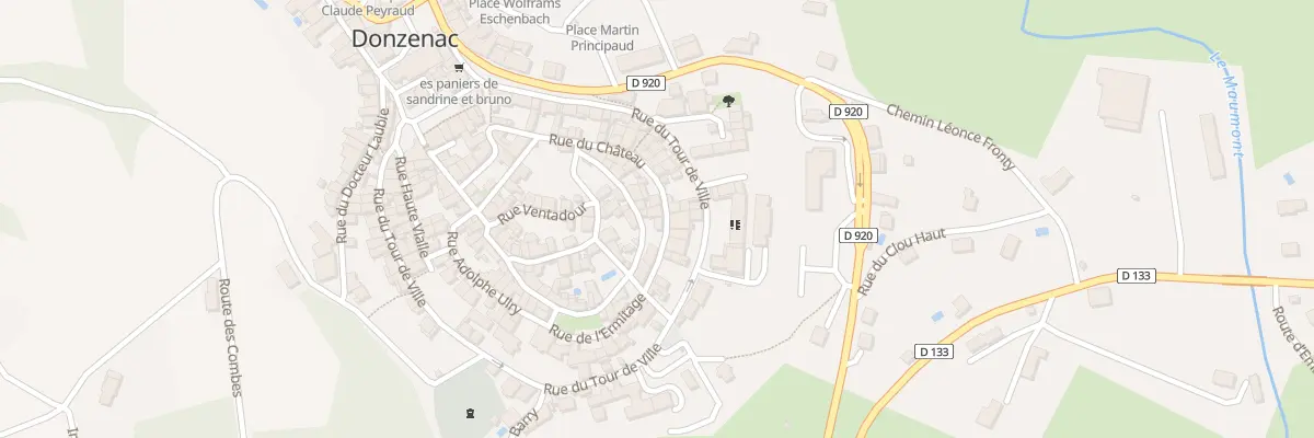 Plan du 30 Rue Du Chateau à Donzenac
