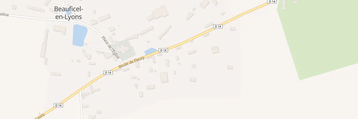 Plan du 16 Rte de Fleury à Beauficel-en-Lyons