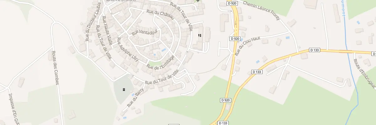 Plan du 58 Rue Du Tour De Ville à Donzenac