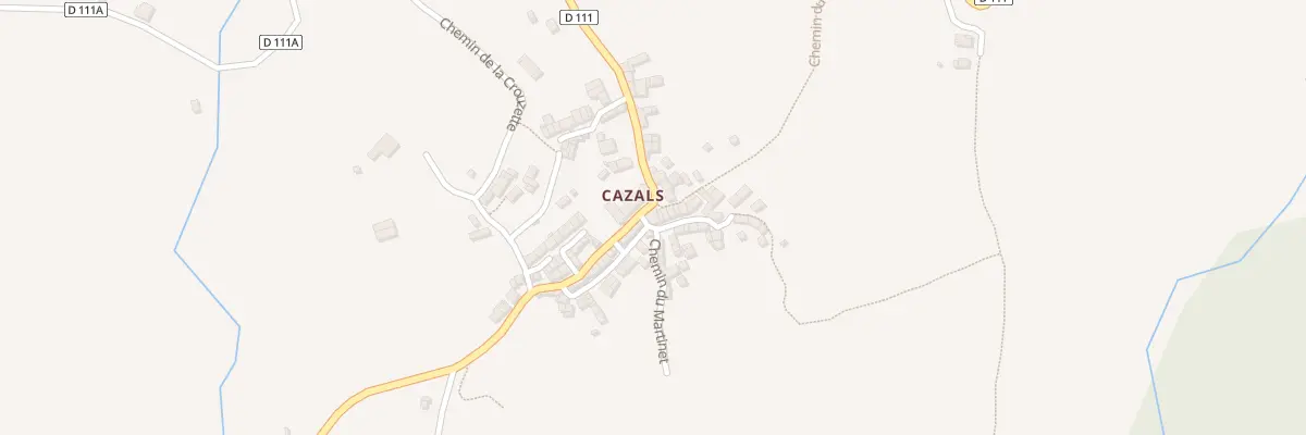 Plan du 210 Cazals à Brassac