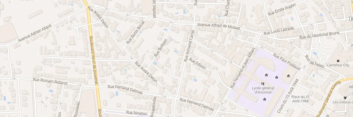 Plan du 15 Rue Armand Carrel à Brive-la-Gaillarde