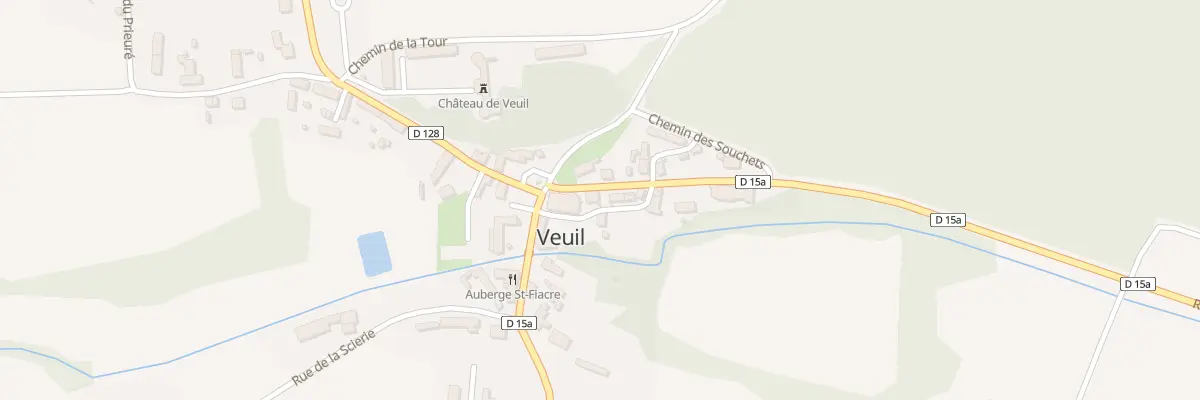 Plan du 1 Rue des Ponts à Veuil
