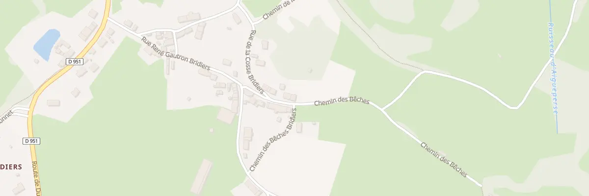 Plan du 15 Rue Rene Gautron Bridiers à La Souterraine