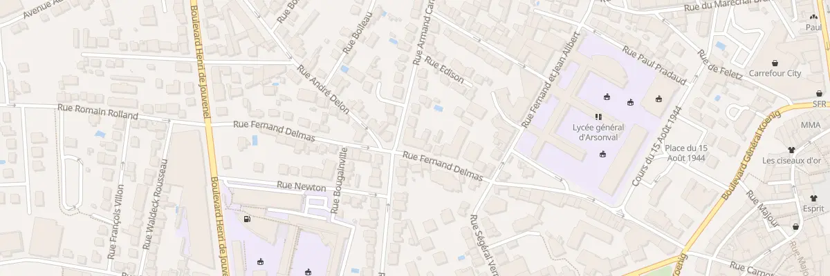 Plan du 16 Rue Fernand Delmas à Brive-la-Gaillarde