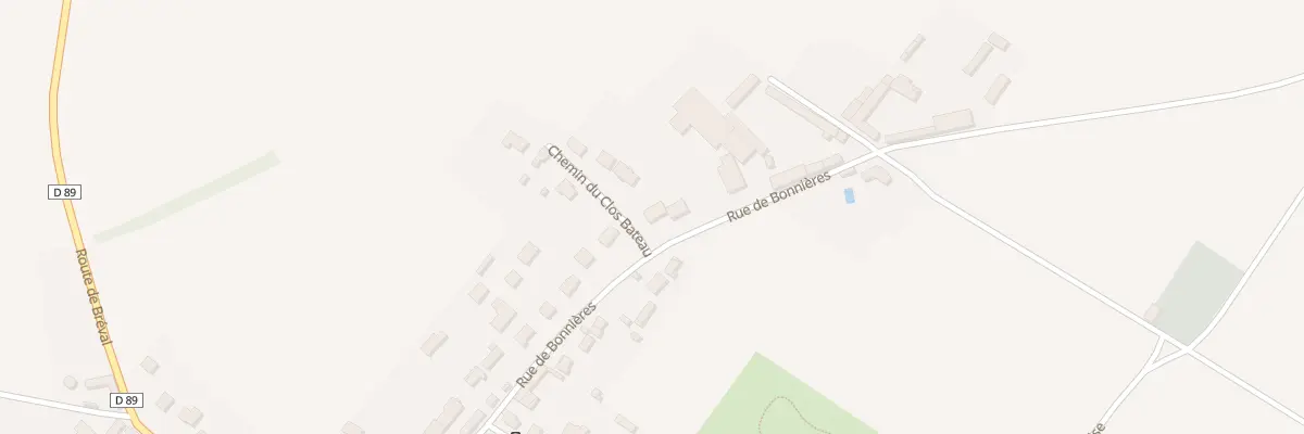 Plan du 33 Rue de Bonnières à La Villeneuve-en-Chevrie