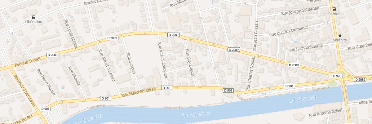 Plan du 9 Rue Gay Lussac à Brive-la-Gaillarde