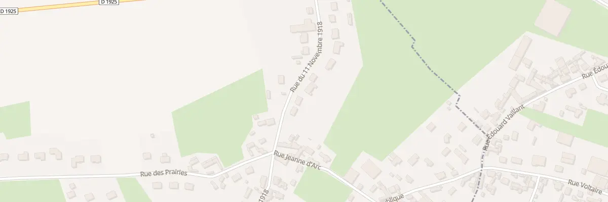 Plan du 16 Rue du 11 Novembre 1918 à Yzengremer