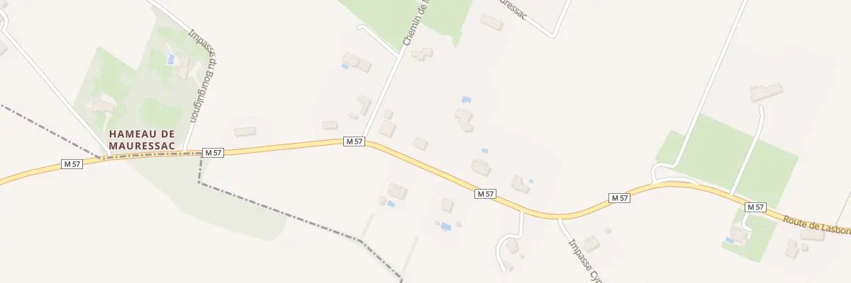 Plan du 54 Rte de Lasbordes à Flourens