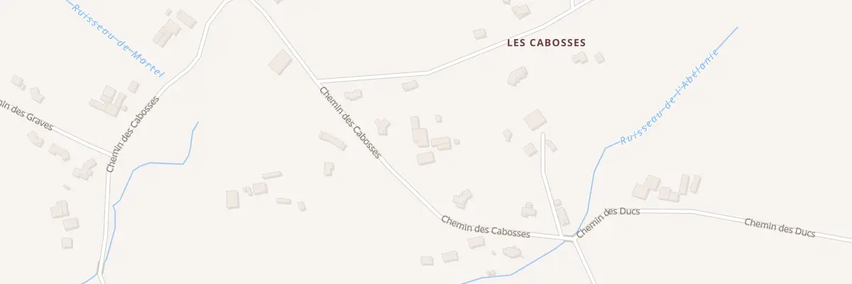 Plan du 1156 Che Cabosses à Bioule