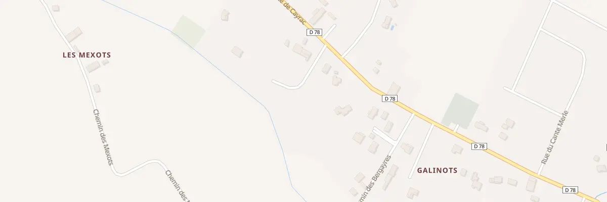 Plan du 555 Rte de Cayrac à Bioule