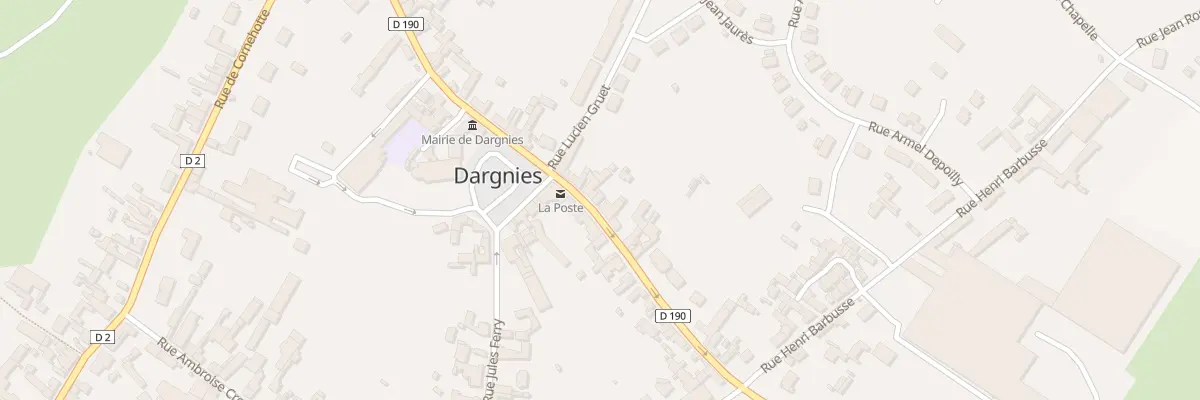 Plan du 7 Rue du Marechal Leclerc à Dargnies