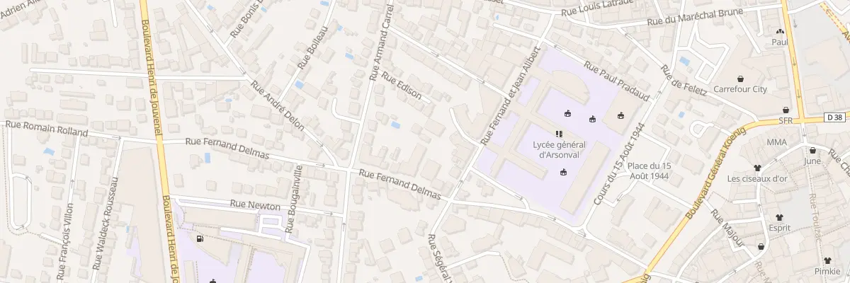 Plan du 10 Rue Fernand Delmas à Brive-la-Gaillarde
