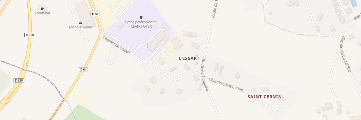 Plan du 231 Che de Lissart à Caussade