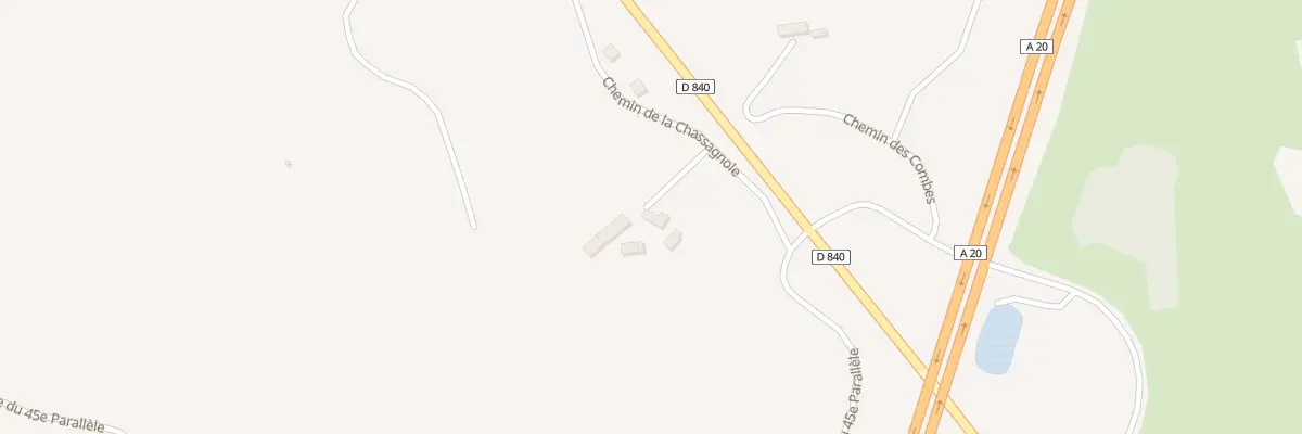 Plan du 5203 La Chassagnole à Cressensac-Sarrazac