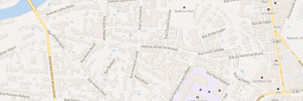 Plan du 27 Av Alfred De Musset à Brive-la-Gaillarde