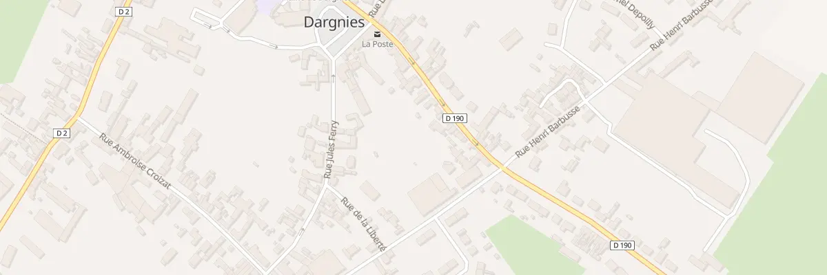 Plan du 20 Rue du Marechal Leclerc à Dargnies