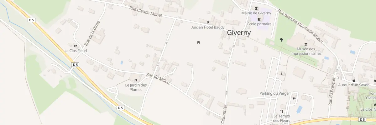 Plan du 26 Rue du Milieu à Giverny