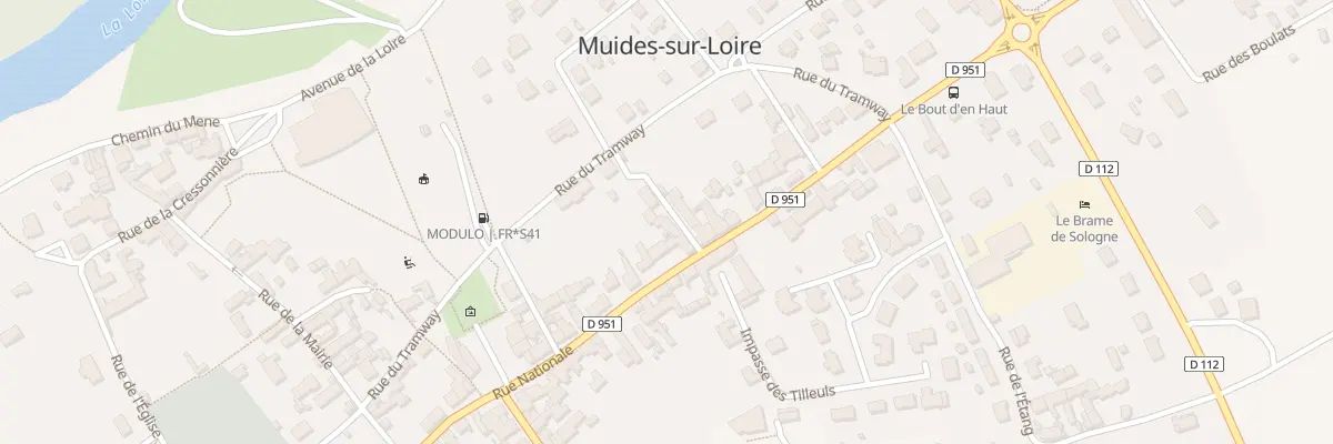 Plan du 1 Sen des Mottes à Muides-sur-Loire