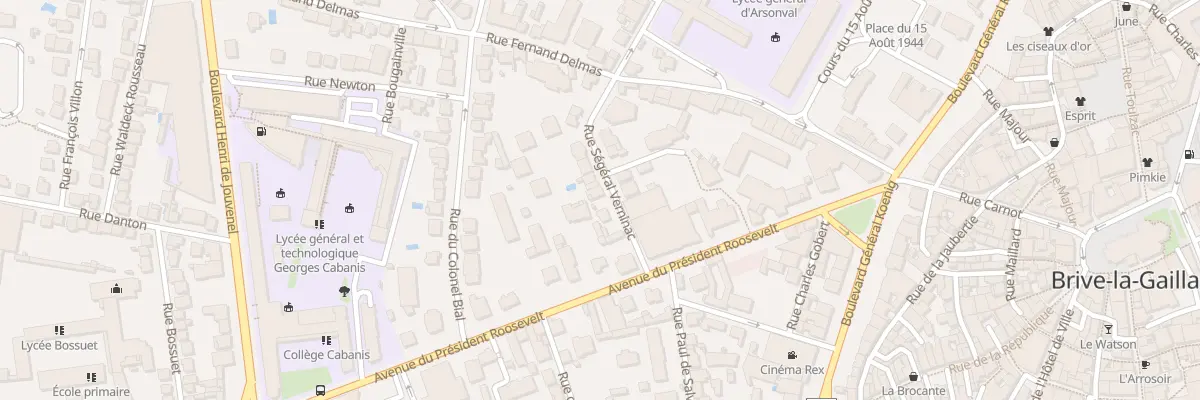 Plan du 5 Rue Segeral Verninac à Brive-la-Gaillarde
