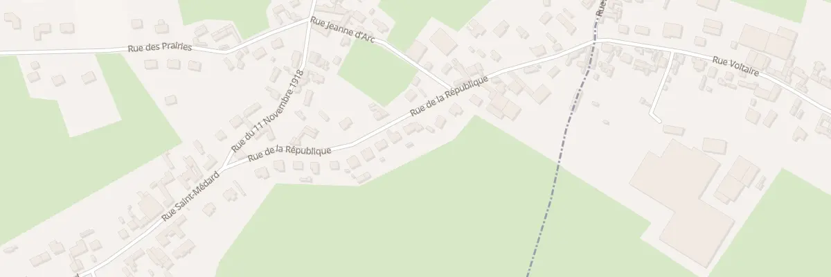 Plan du 22 Rue de la République à Yzengremer