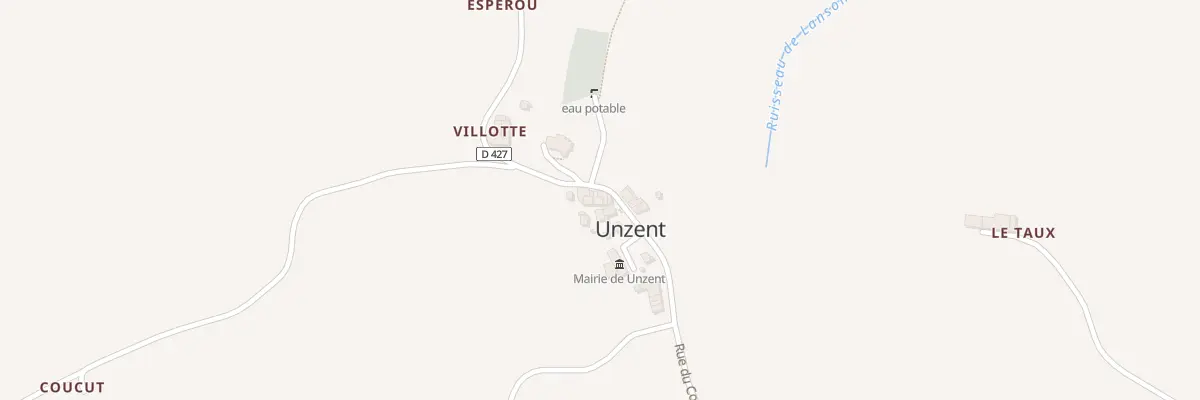 Plan du 5 Rue du Colombage à Unzent