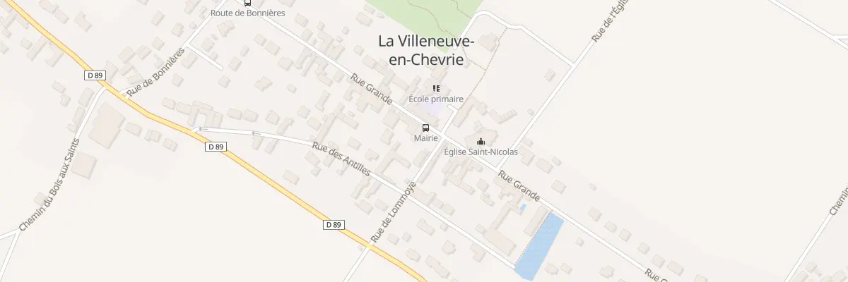 Plan du 33 Rue Grande à La Villeneuve-en-Chevrie