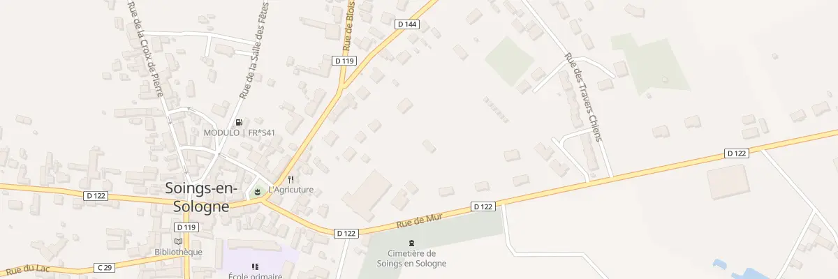 Plan du 13 Rue de Mur à Soings-en-Sologne