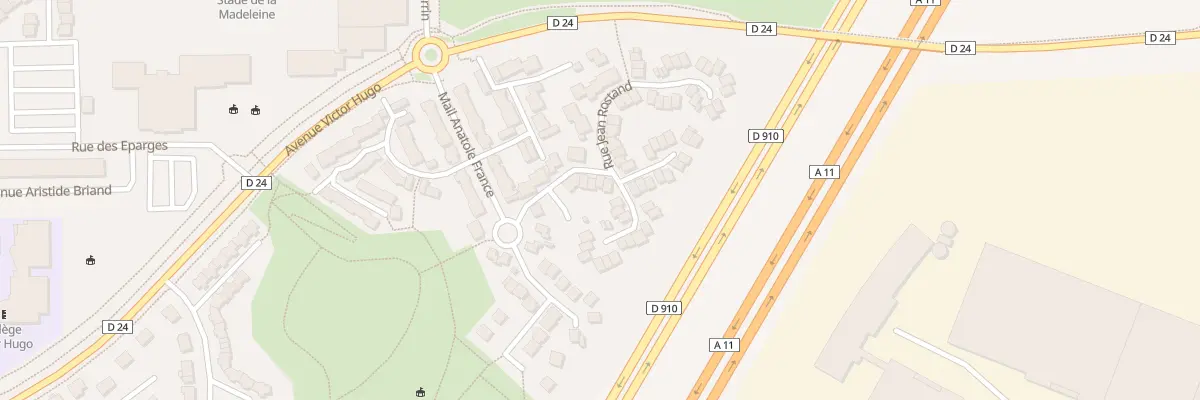 Plan du 12 Rue Jean Rostand à Chartres