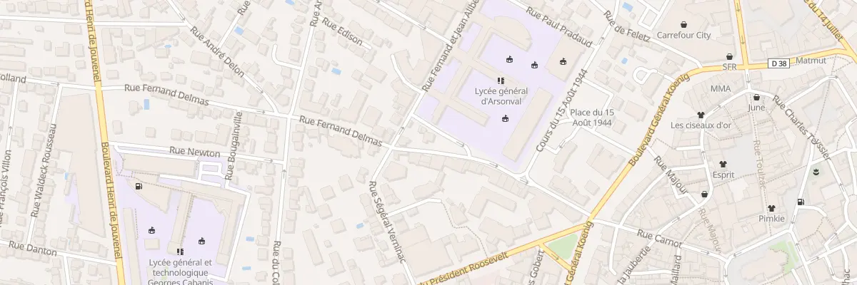 Plan du 2T Rue Fernand Delmas à Brive-la-Gaillarde