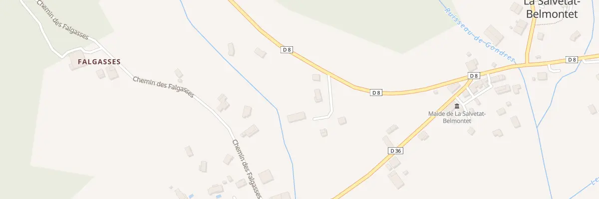 Plan du 5255 Counbo Del Barri-Bas à La Salvetat-Belmontet