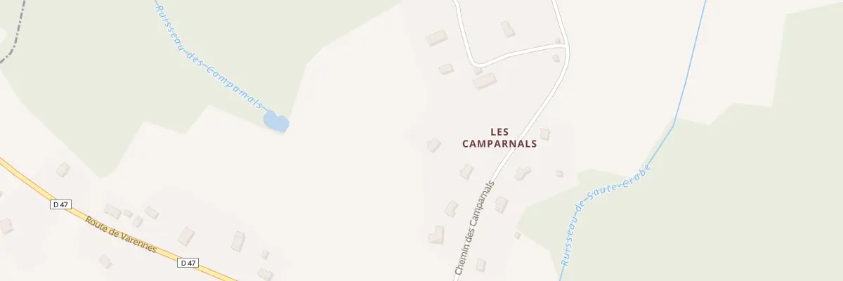 Plan du 365 Che des Camparnals au Born
