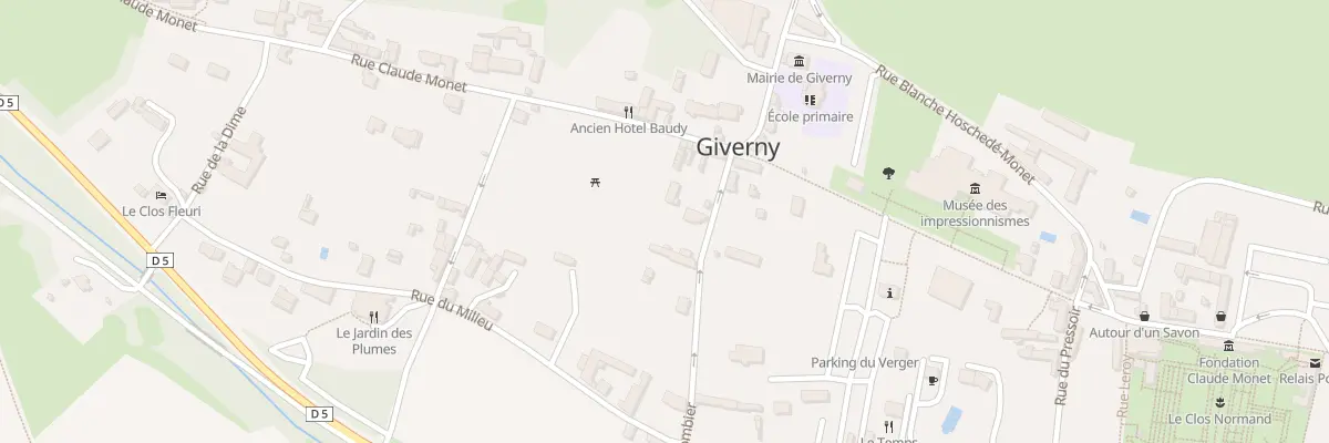 Plan du 4 Rue du Colombier à Giverny