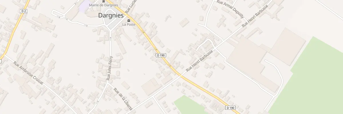 Plan du 29 Rue du Marechal Leclerc à Dargnies