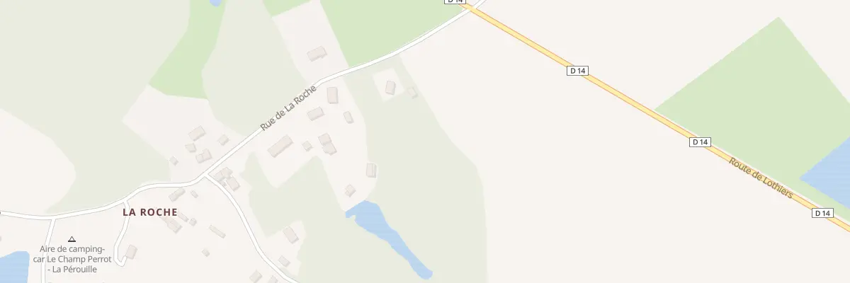 Plan du 48 Rue de La Roche à La Pérouille