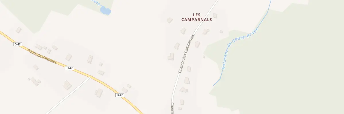 Plan du 309 Che des Camparnals au Born