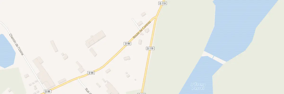 Plan du 90 Rte de Contres à Fontaines-en-Sologne