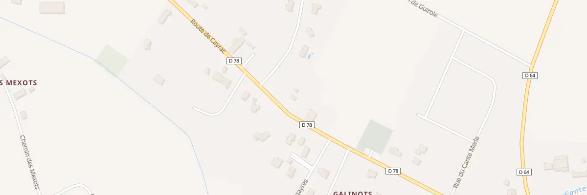 Plan du 488 Rte de Cayrac à Bioule