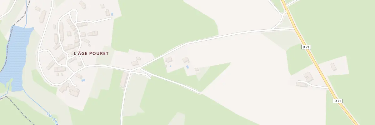 Plan du 1 L’Age Pouret à Bazelat