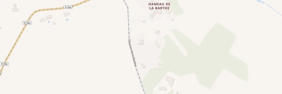 Plan du 928 Che de la Barthe à La Magdelaine-sur-Tarn