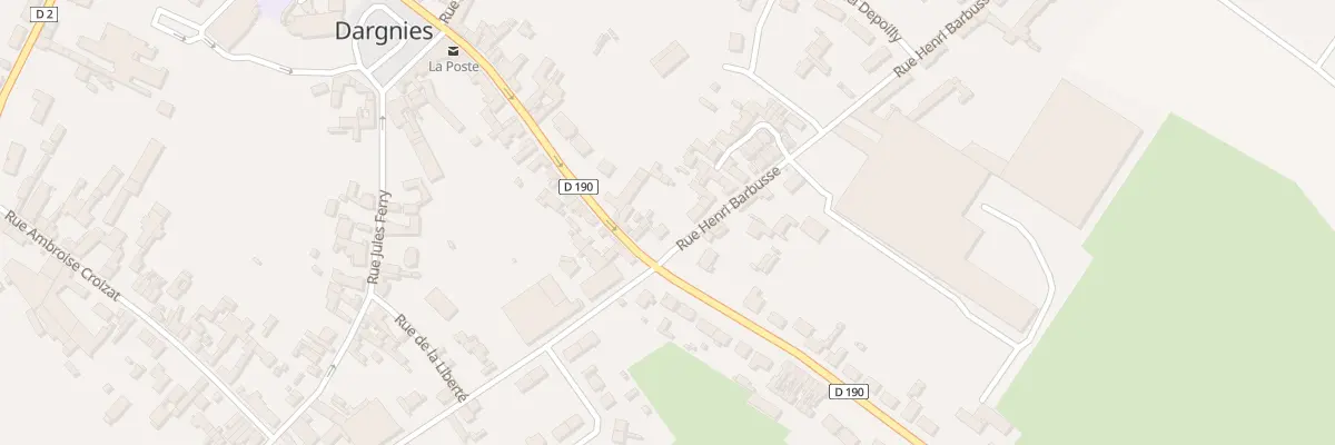 Plan du 1 Rue Henri Barbusse à Dargnies