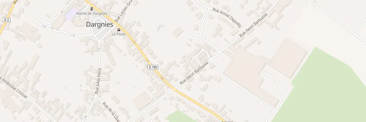Plan du 15 Rue Henri Barbusse à Dargnies