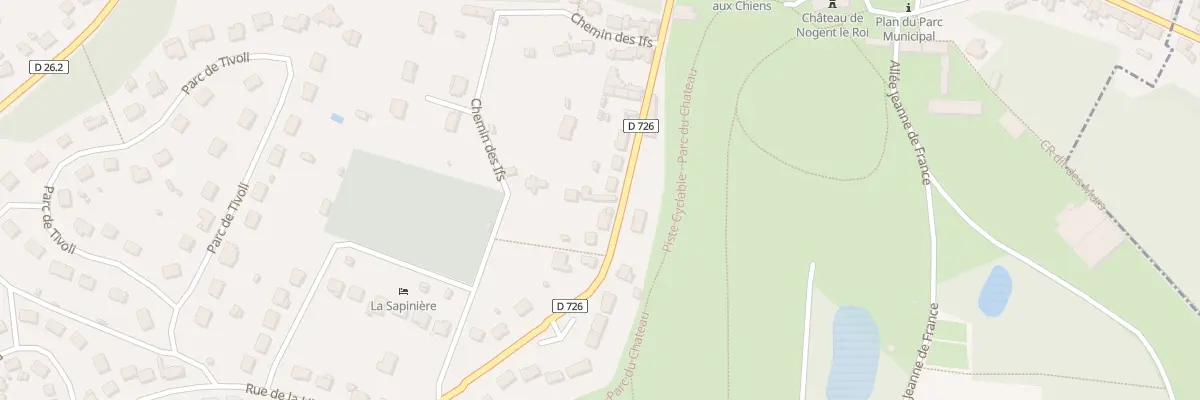 Plan du 30 Rue Porte Chartraine à Nogent-le-Roi