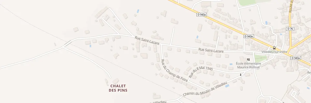 Plan du 3 Rue du Champ de Foire à Villedieu-sur-Indre